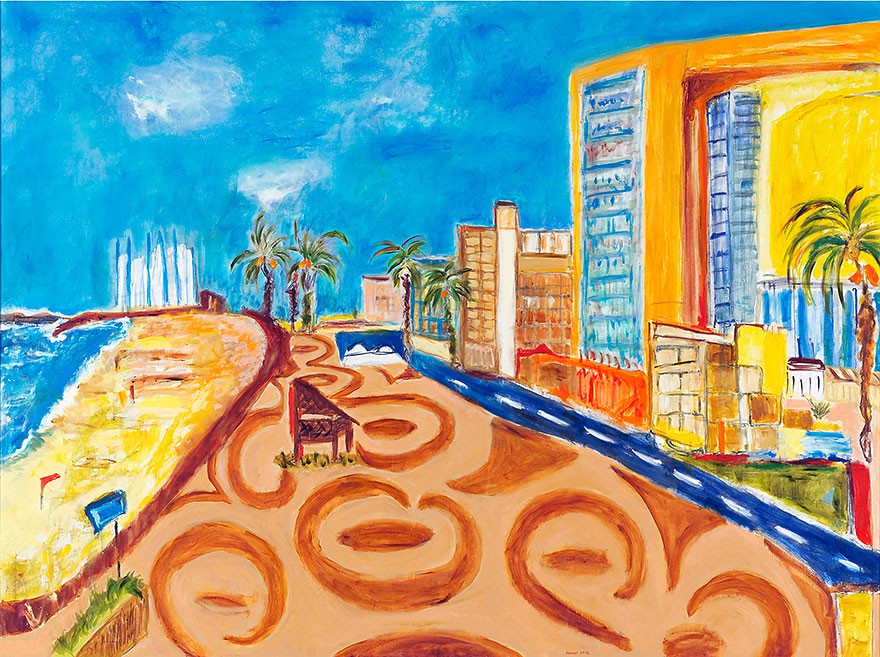 Tel Aviv  2012  oil on canvas  150 x 200 cm/59 x 79 in