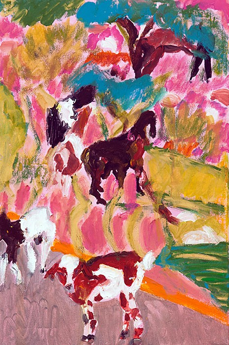 Goats No. 1  2013  oil on canvas  60 x 40 cm/24 x 16 in