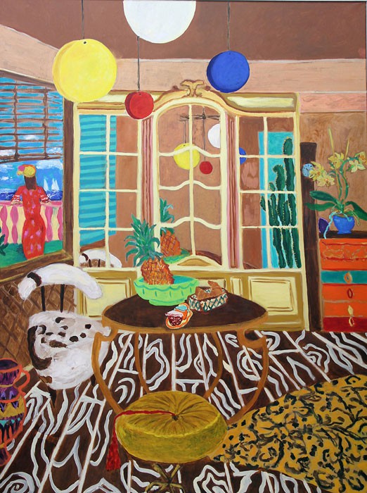 Intérieur avec Motifs  2007  oil on canvas  180 x 135 cm/71 x 53 in