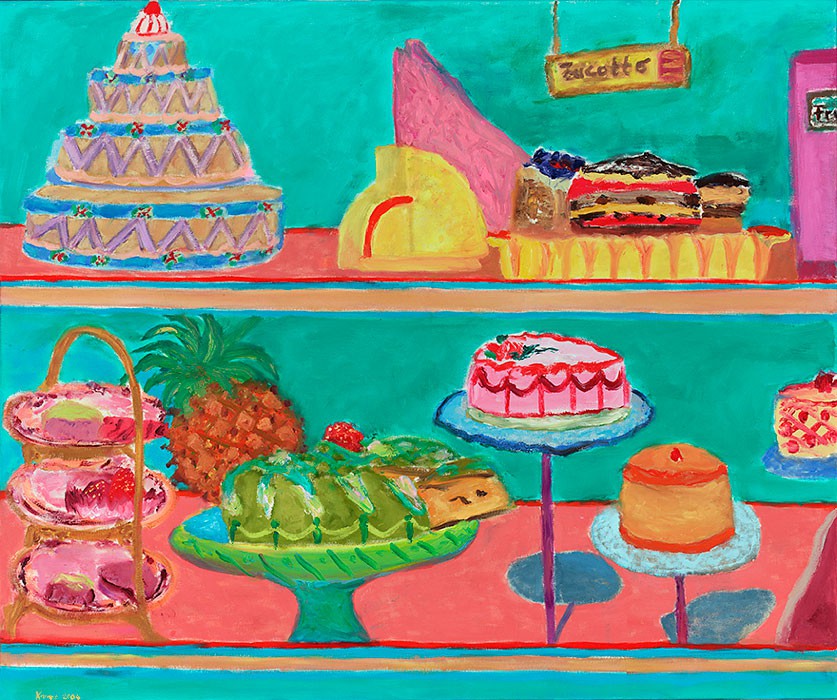 Pâtisserie  2004  Oel auf Leinwand  100 x 120 cm/39 x 47 in