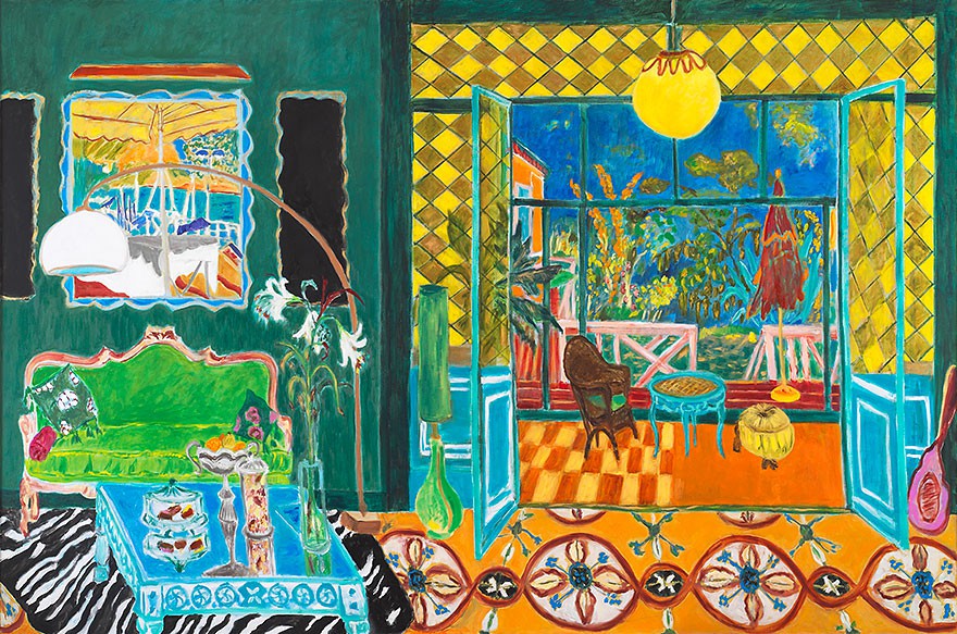 La Terrasse  2009  oil on canvas  180 x 270 cm/71 x 106 in