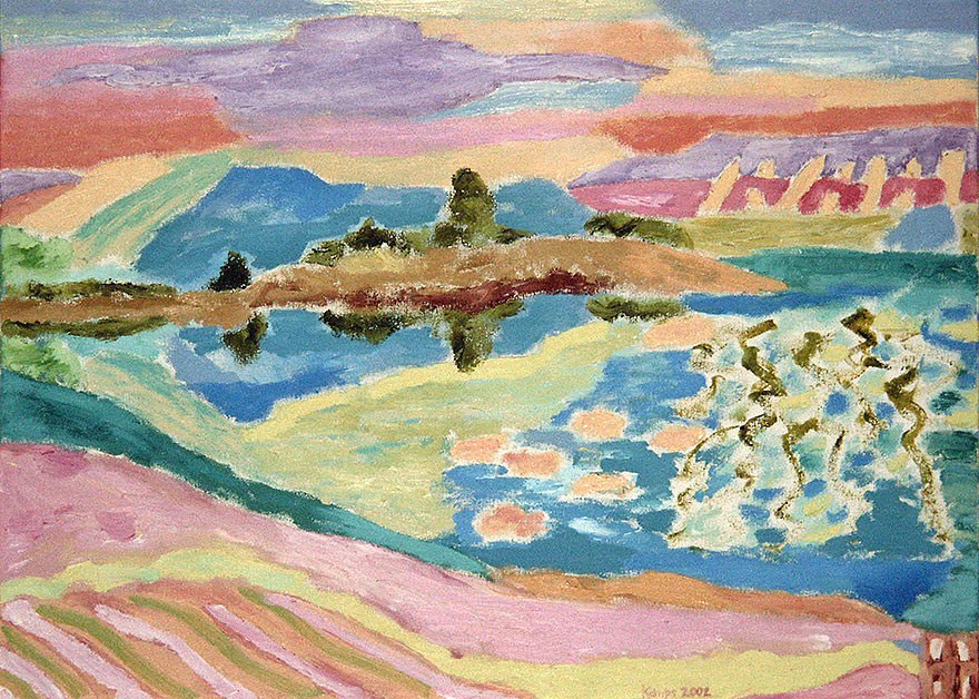 Baie de Quiberon  2002  oil on canvas  48 x 65 cm/19 x 26 in