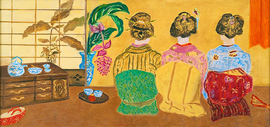 Japanese Breakfast  2006  oil on canvas  90 x 190 cm/35 x 75 in