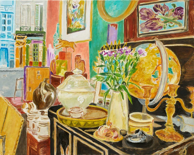 Vitrine Parisienne  2019  oil on canvas  80 x 100 cm/32 x 40 in