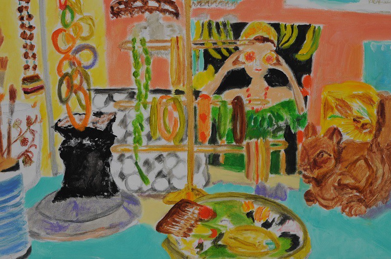 WIndow Shopping  2019  Oel auf Leinwand  40 x 60 cm/16 x 24 in