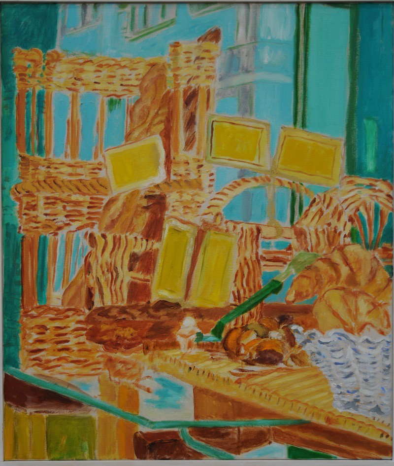 Boulangerie  2019  Oel auf Leinwand  70 x 60 cm/28 x 24 in