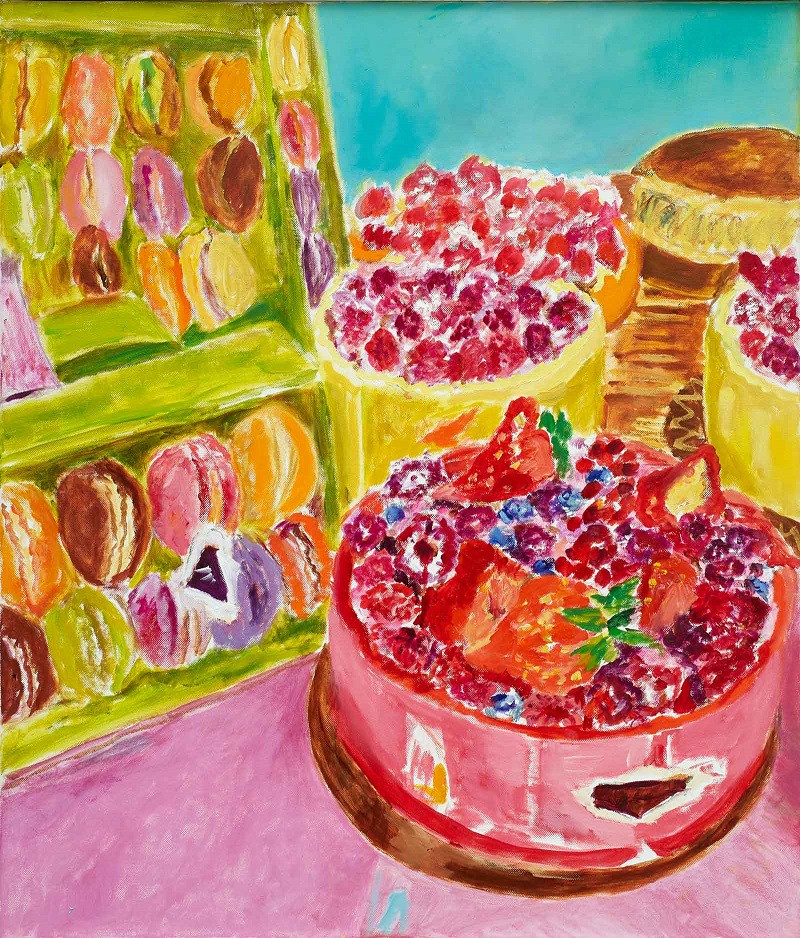 Macarons  2019  Oel auf Leinwand  70 x 60 cm/28 x 24 in