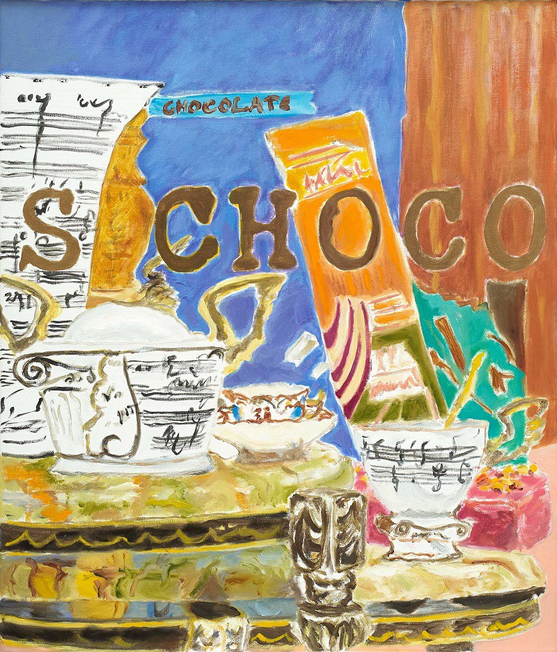 S Choco  2019  Oel auf Leinwand  70 x 60 cm/28 x 24 in